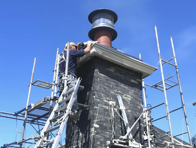 Sturdy chimney crown finished by North Ridgeville Chimney Sweep in North Ridgeville, OH