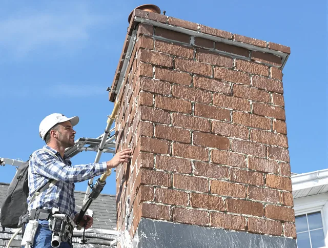 Brickwork for a chimney rebuild by North Ridgeville Chimney Sweep in North Ridgeville, OH