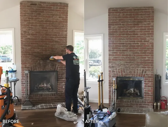 Finished chimney sweeping service by North Ridgeville Chimney Sweep in North Ridgeville, OH