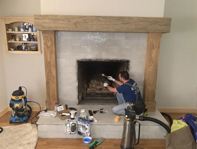 Detailed creosote removal process by North Ridgeville Chimney Sweep in North Ridgeville, OH