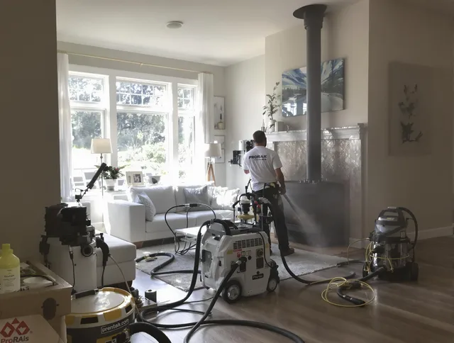 Soot removal service by North Ridgeville Chimney Sweep for a fireplace in North Ridgeville, OH